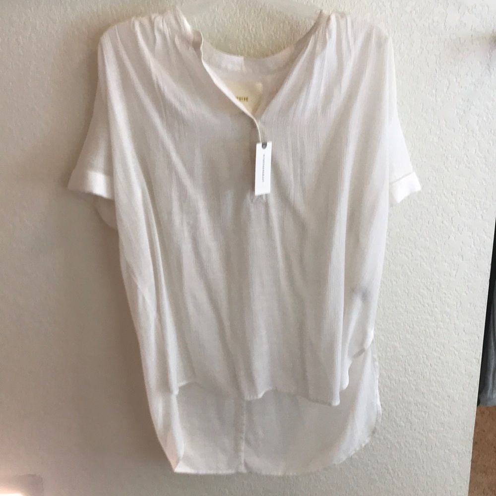 Maeve Anthropology Ivory Blouse